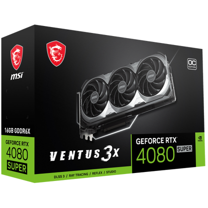 MSI VENTUS GeForce RTX 4080 SUPER 16G 3X OC NVIDIA 16 GB GDDR6X