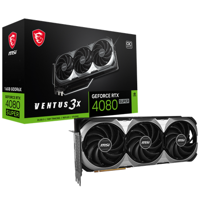 MSI VENTUS GeForce RTX 4080 SUPER 16G 3X OC NVIDIA 16 GB GDDR6X