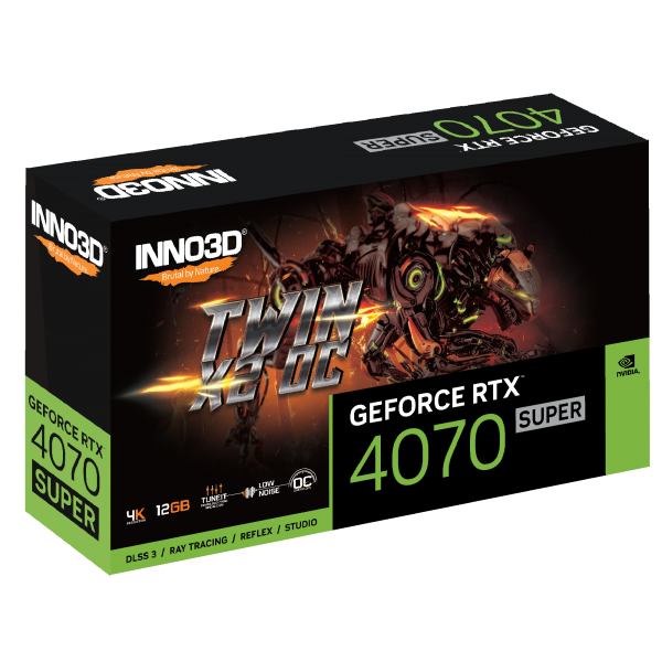 Inno3D GEFORCE RTX 4070 SUPER TWIN X2 OC NVIDIA 12 GB GDDR6X