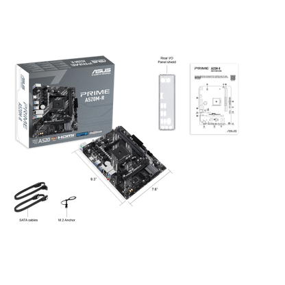 ASUS PRIME A520M-R AMD A520 Socket AM4 micro ATX