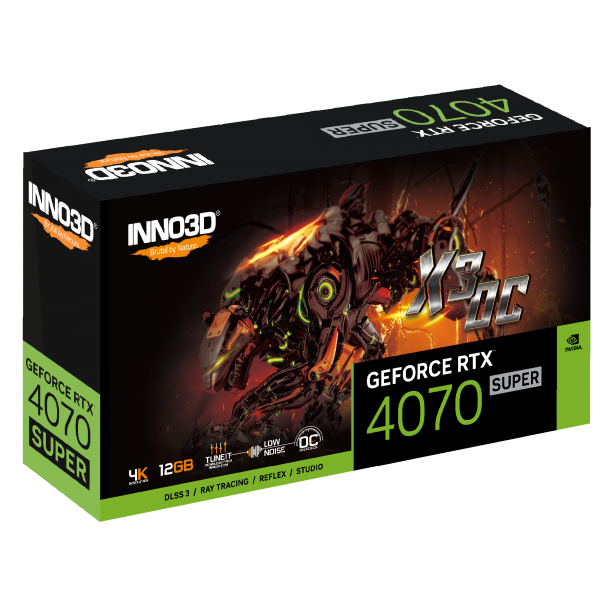 Inno3D GEFORCE RTX 4070 SUPER X3 OC NVIDIA 12 GB GDDR6X