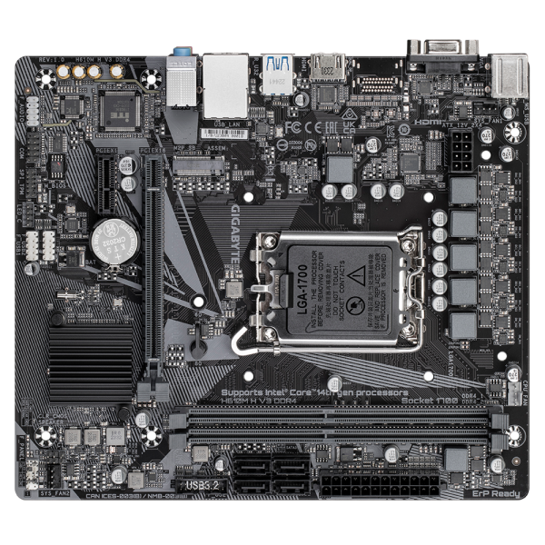 Gigabyte H610M H V3 DDR4 scheda madre Intel H610 Express LGA 1700 micro ATX