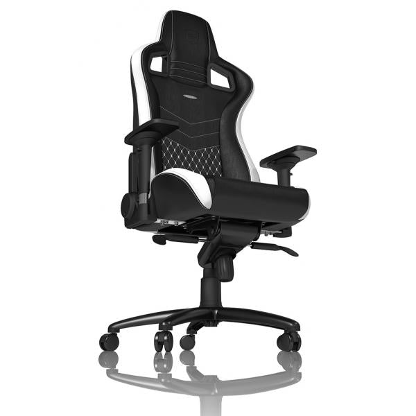 noblechairs EPIC Real Leather Gaming Chair - black/white/red