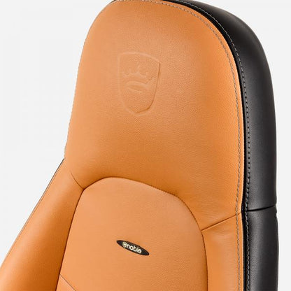 noblechairs ICON Real Leather Gaming Chair - Cognac/Black