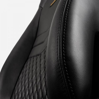 noblechairs ICON Real Leather Gaming Chair - Black/Black