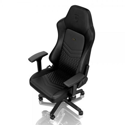 noblechairs HERO Real Leather Gaming Chair - Black/Black