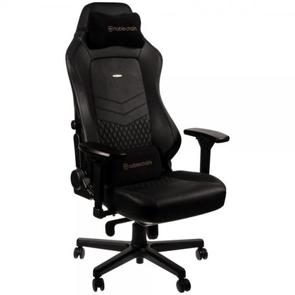 noblechairs HERO Real Leather Gaming Chair - Black/Black