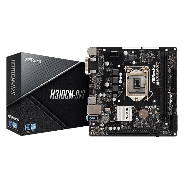 Asrock H310CM-DVS Intel H310 LGA 1151 (Presa H4) micro ATX