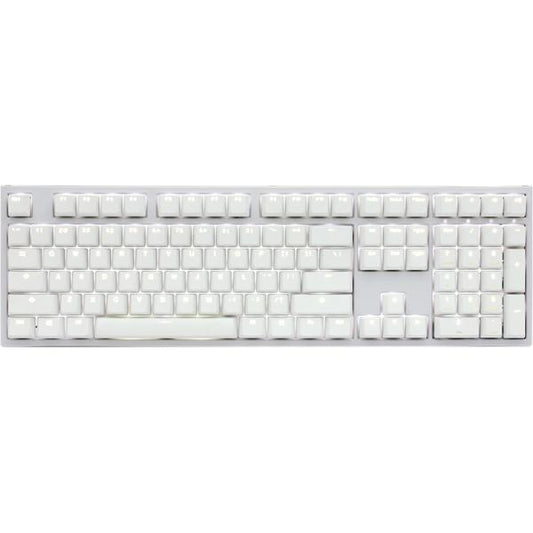 Ducky One 2 White Edition PBT Gaming Tastatur, MX-Black, weie LED - wei