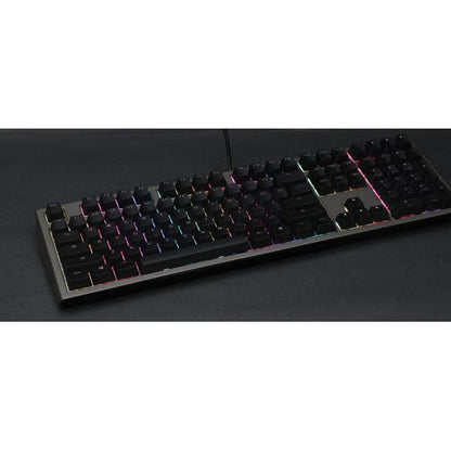 Ducky Shine 7 PBT Gaming Keyboard, MX-Blue, RGB LED - gunmetal