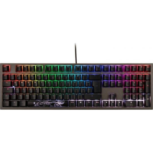 Ducky Shine 7 PBT Gaming Keyboard, MX-Blue, RGB LED - gunmetal