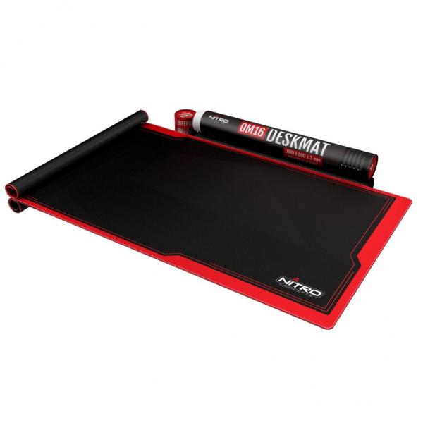 Nitro Concepts Deskmat, 1600x800mm - Black/Red