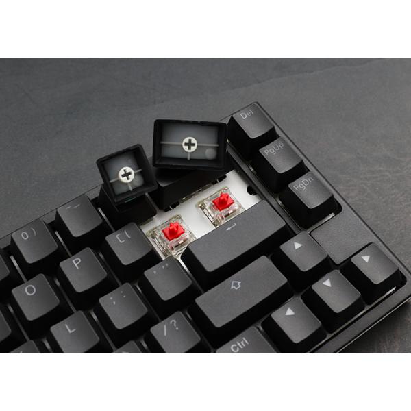 Ducky One 2 SF Gaming Tastatur, MX-Silent-Red, RGB LED - schwarz