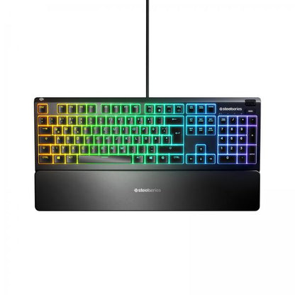 SteelSeries Apex 3 Gaming Tastatur, SteelSeries Whisper-Quiet, RGB - schwarz