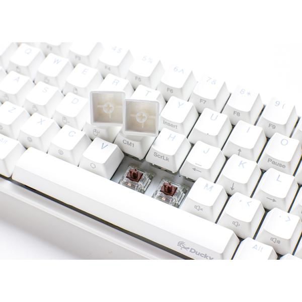 Ducky One 2 SF Gaming Tastatur, MX-Brown, RGB LED - wei