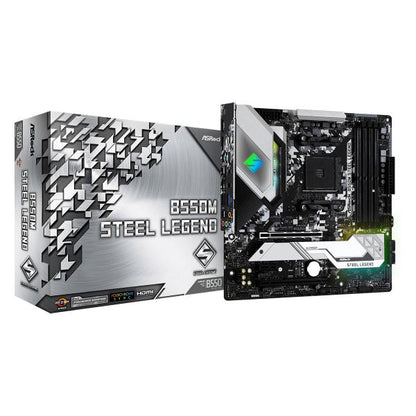 Asrock B550M Steel Legend AMD B550 Presa AM4 micro ATX