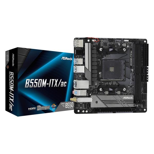 Asrock B550M-ITX/ac AMD B550 Presa AM4 mini ITX