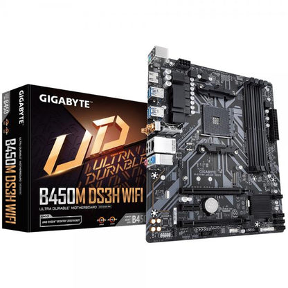 Gigabyte GA-B450M-DS3H-WIFI AMD B450 Presa AM4 micro ATX