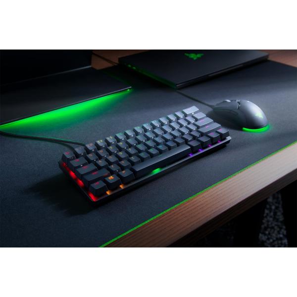 Razer Huntsman Mini Black Gaming Tastatur, Clicky Purple optical - schwarz