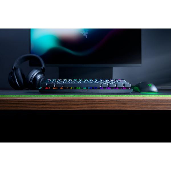 Razer Huntsman Mini Black Gaming Tastatur, Clicky Purple optical - schwarz