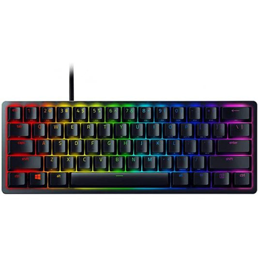 Razer Huntsman Mini Black Gaming Tastatur, Clicky Purple optical - schwarz