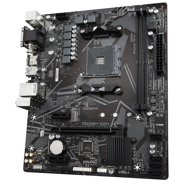 Gigabyte A520M S2H scheda madre Presa AM4 micro ATX