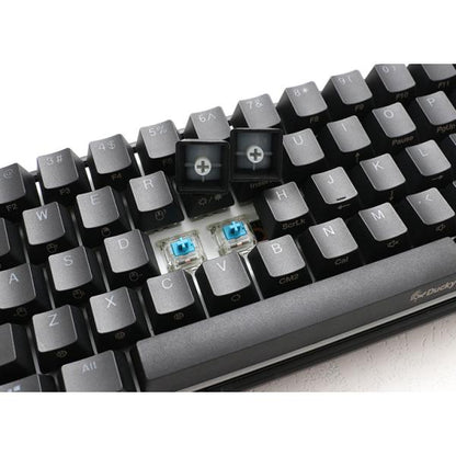 Ducky Mecha Mini Gaming Tastatur, MX-Speed-Silver, RGB-LED - schwarz