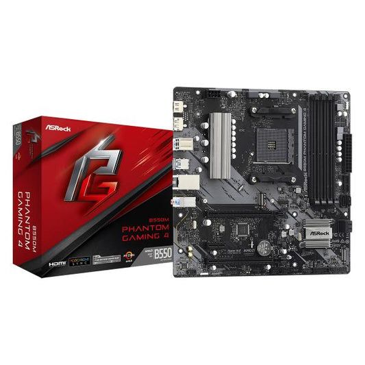 Asrock B550M Phantom Gaming 4 AMD B550 Presa AM4 micro ATX