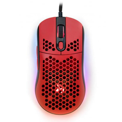 Arozzi Favo Ultra Light Gamingmaus - schwarz/rot