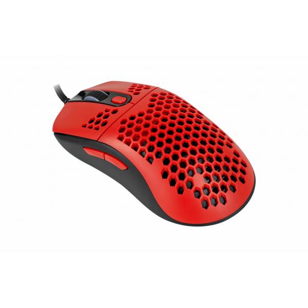 Arozzi Favo Ultra Light Gamingmaus - schwarz/rot