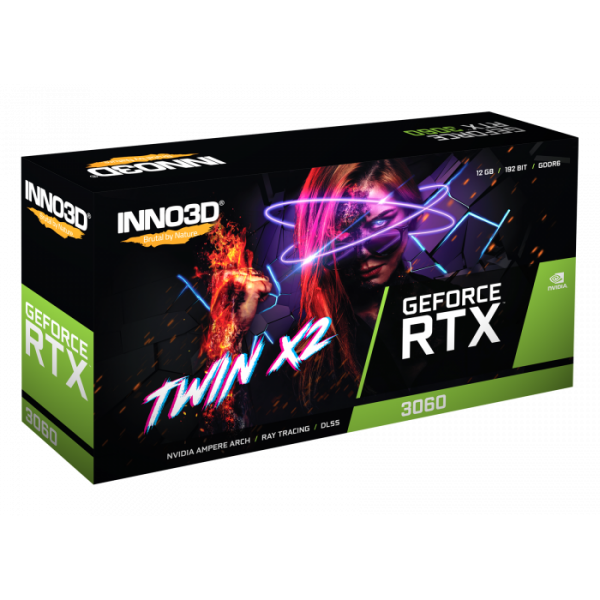 Inno3D GEFORCE RTX 3060 TWIN X2 NVIDIA 12 GB GDDR6