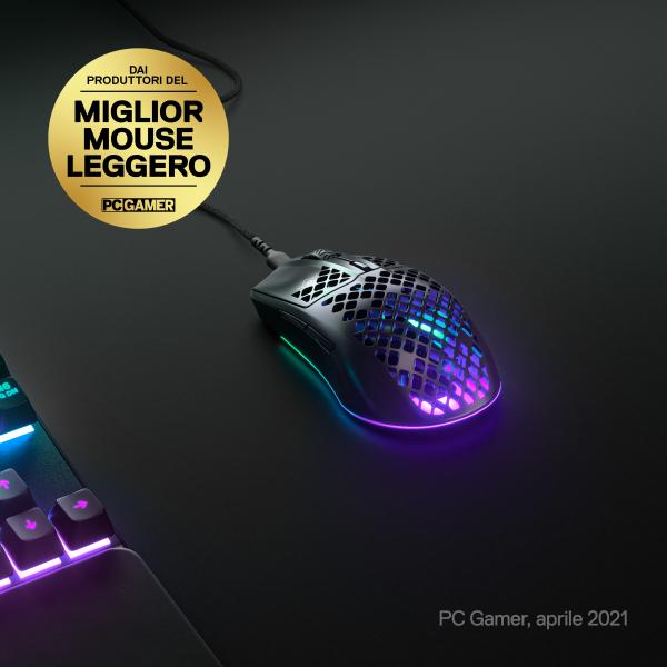 SteelSeries Aerox 3 Gaming Maus - mattschwarz