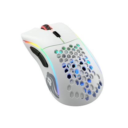 Glorious Model D Wireless Gaming-Mouse - white, matte