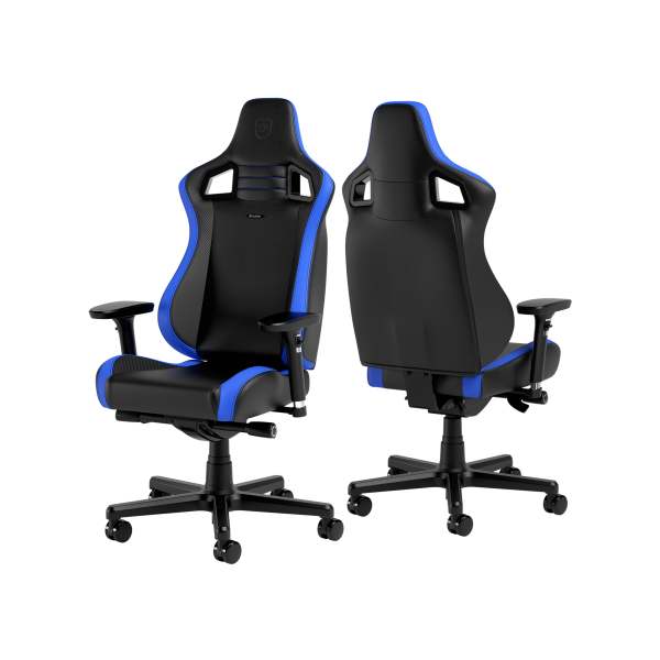 noblechairs EPIC Compact Gaming Chair - Black/Carbon/Blue