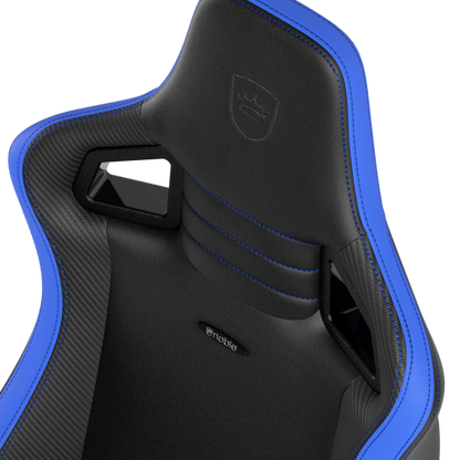 noblechairs EPIC Compact Gaming Chair - Black/Carbon/Blue