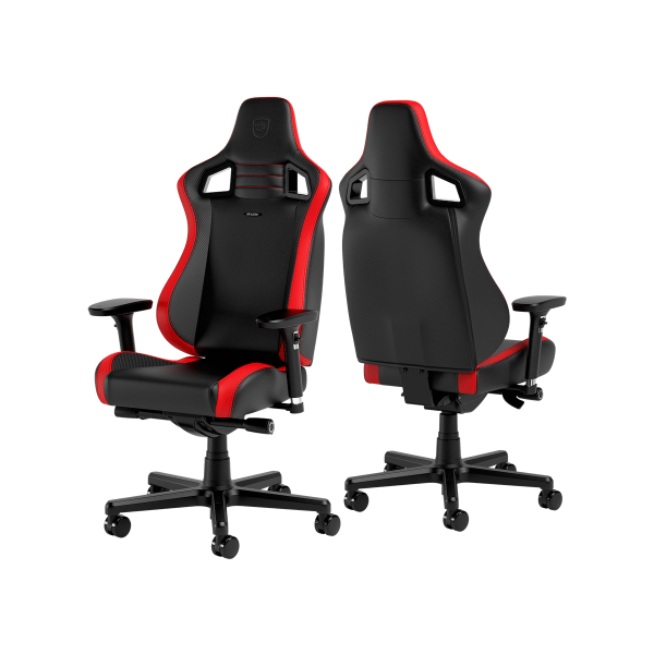 noblechairs EPIC Compact Gaming Chair - Black/Carbon/Red