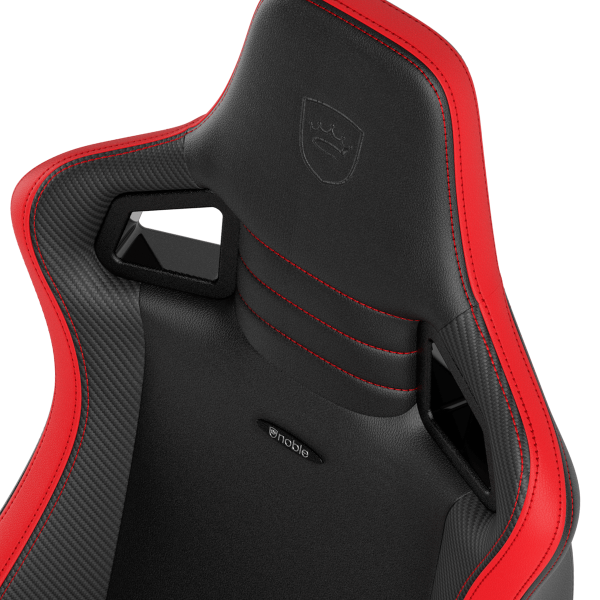 noblechairs EPIC Compact Gaming Chair - Black/Carbon/Red