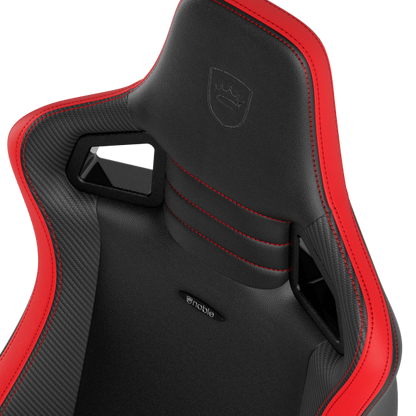 noblechairs EPIC Compact Gaming Chair - Black/Carbon/Red