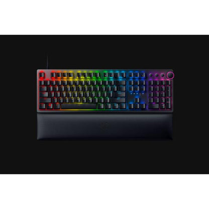 Razer Huntsman V2 Gaming Tastatur, Purple Switch - schwarz