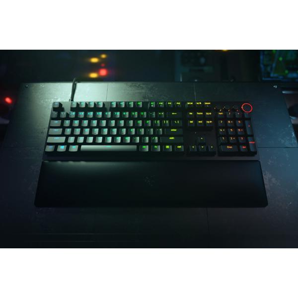 Razer Huntsman V2 Gaming Tastatur, Purple Switch - schwarz