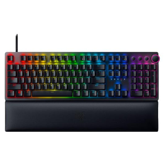 Razer Huntsman V2 Gaming Tastatur, Purple Switch - schwarz