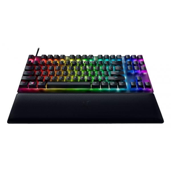 Razer Huntsman V2 Gaming Tastatur, TKL, Red Switch - schwarz