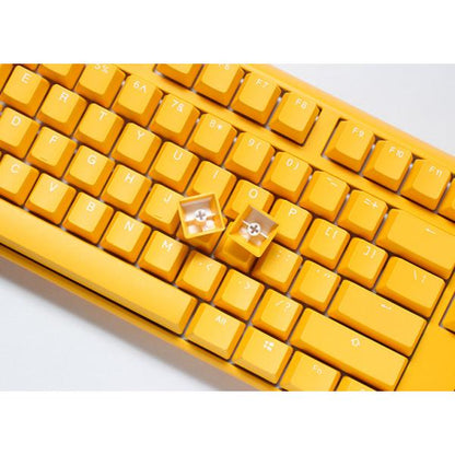 Ducky One 3 Yellow TKL Gaming Tastatur, RGB LED - MX-Silent-Red