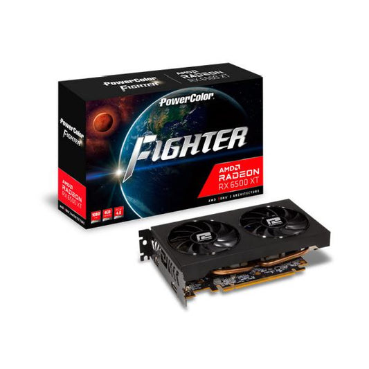 PowerColor AXRX 6500XT 4GBD6-DH/OC scheda video AMD Radeon RX 6500 XT 4 GB GDDR6