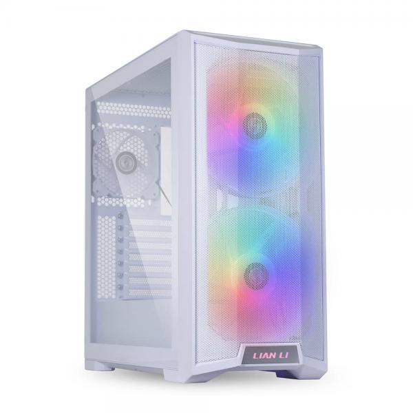 Lian Li LANCOOL 215 Midi-Tower - ARGB, Tempered Glass, white