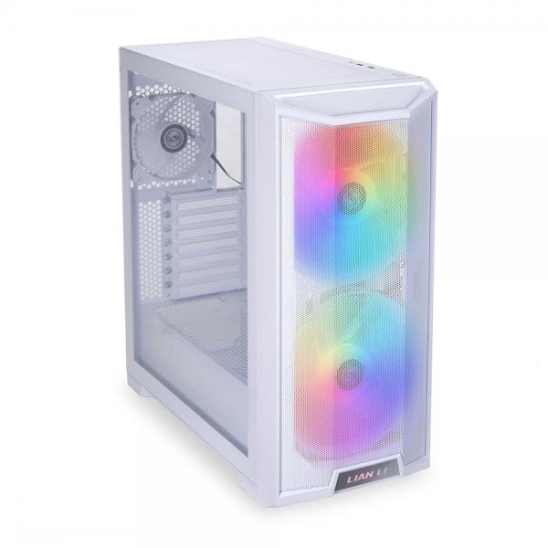 Lian Li LANCOOL 215 Midi-Tower - ARGB, Tempered Glass, white